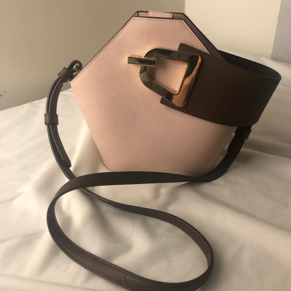 Sold — Danse lente mini Johnny leather bag pink